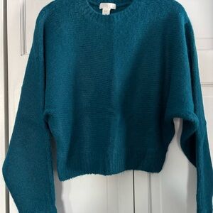 H&M Teal Crew Neck Sweater